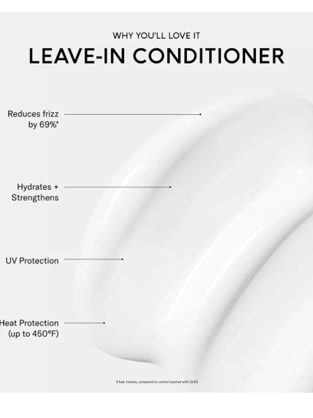Sephora Leave-In Conditioner - White Bottle with Pale Peach Label